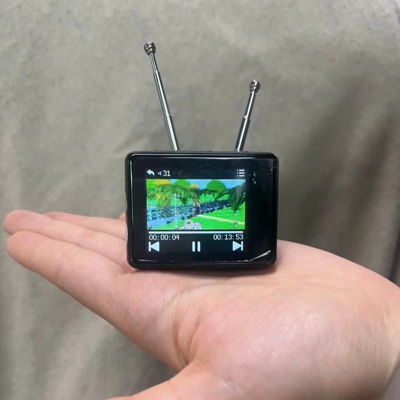 Home Decor Video - Kolorowy dotykowy ekran, miniaturowy model retro