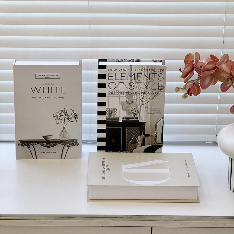 Home Decor Catalog - Proste fałszywe książki Ozdoba Sypialnia Moda