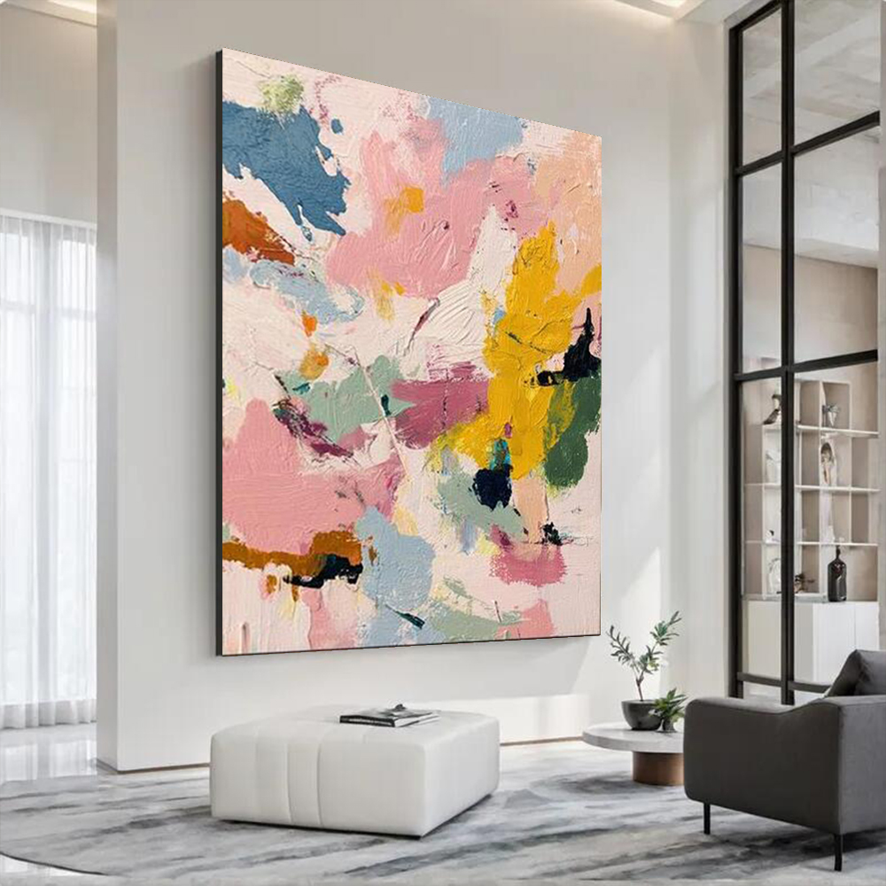 Abstract Oil Painting - Nowoczesny, ręcznie wykonany abstrakcyjny obraz olejny