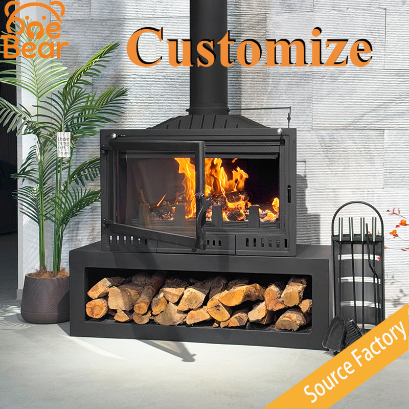 Home Decor Outdoor - Konfigurowalny, wbudowany kominek na drewno w