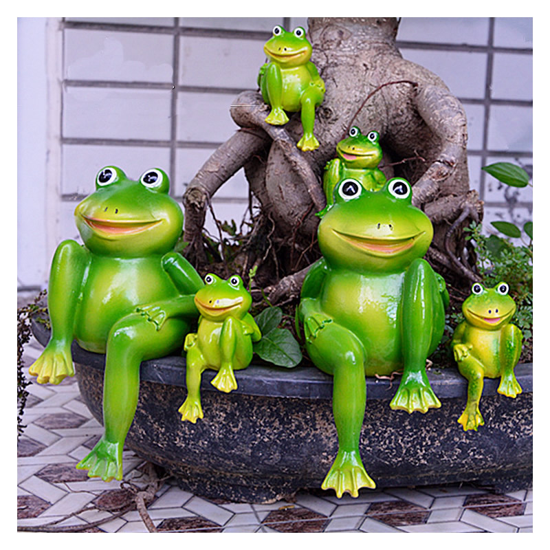 Home Decor Store - 2 sztuk/zestaw śliczne żywica siedzące żaby