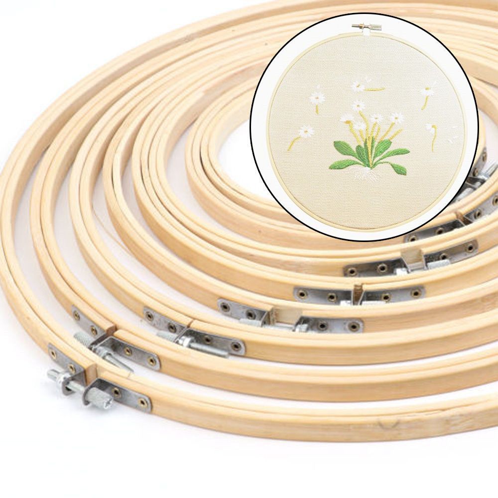 Bamboo Photo Frame - 8/10/13/15/18/30cm DIY Maszyna do haftowania krzyżykowego,