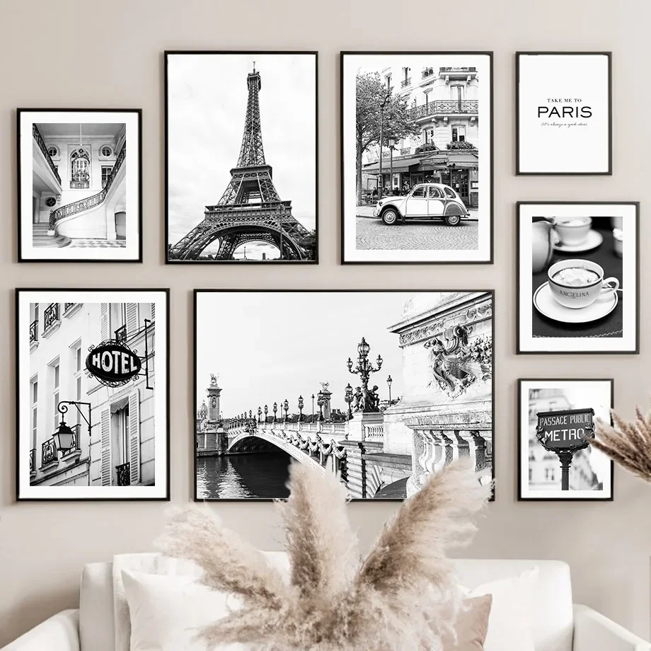 Czarno-biały Paryż Ręcznik Kaw – Home Decor Store recenzja i cena