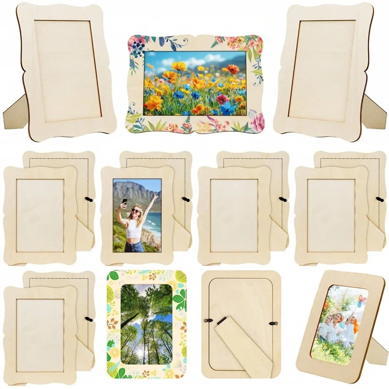 5 szt. Niedokończone drewniane – Bamboo Photo Frame recenzja i cena