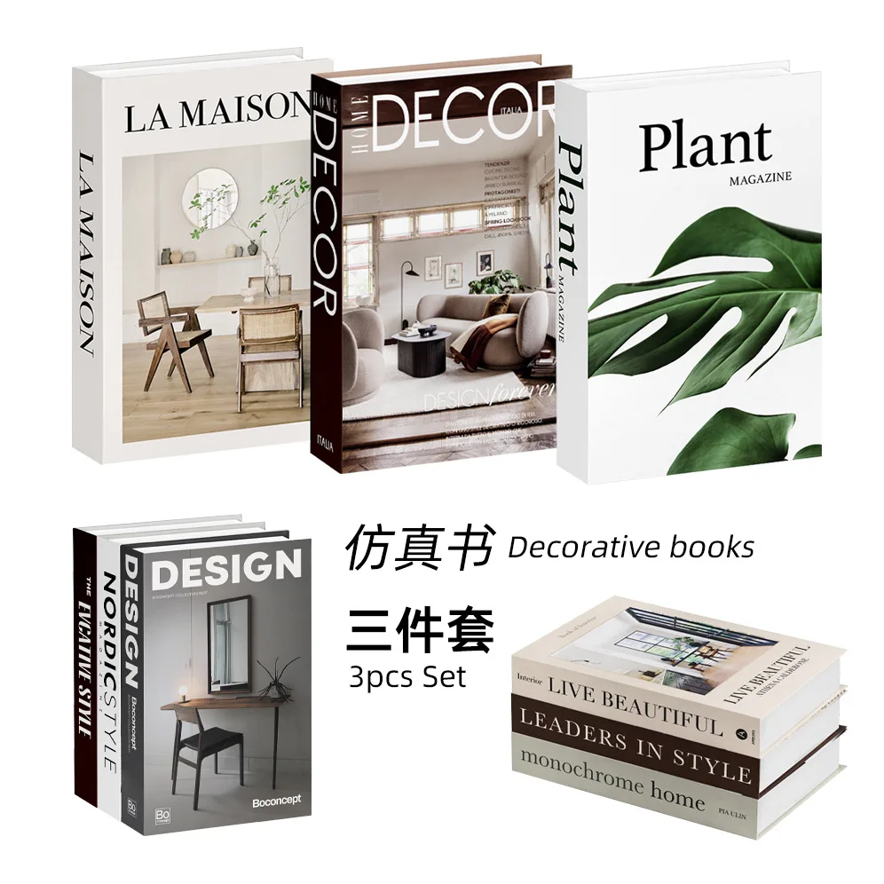 3 szt./zestaw Imitacje książek – Home Decor Catalog recenzja i cena