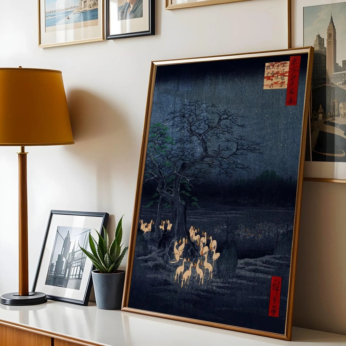Japoński Retro Plakat na Płótn – Home Decor Japandi Style recenzja i cena