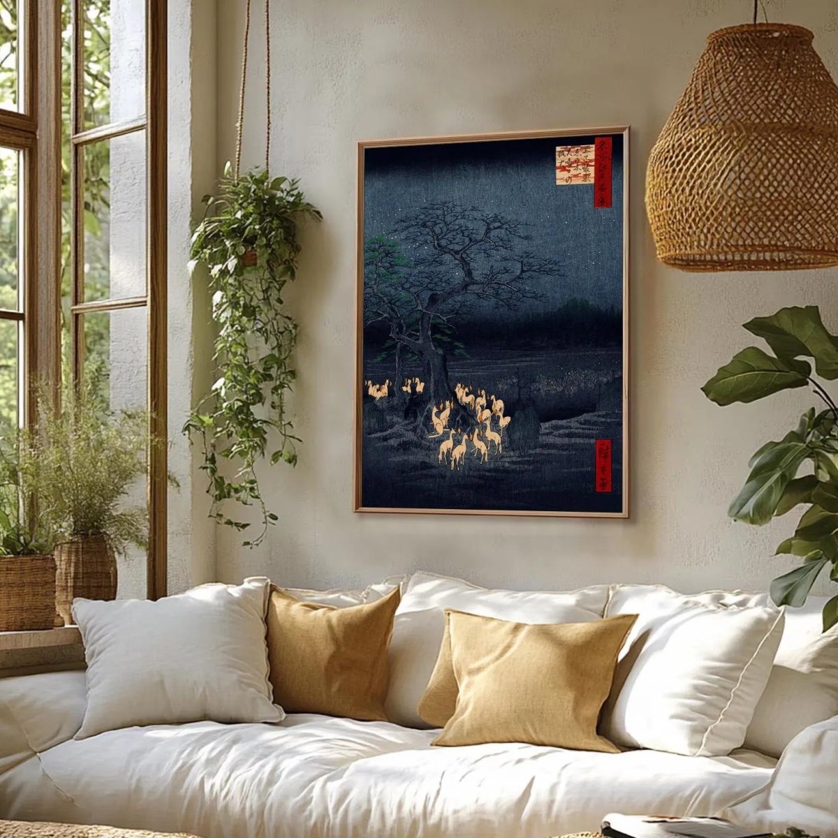 Japoński Retro Plakat na Płótn – Home Decor Japandi Style recenzja i cena