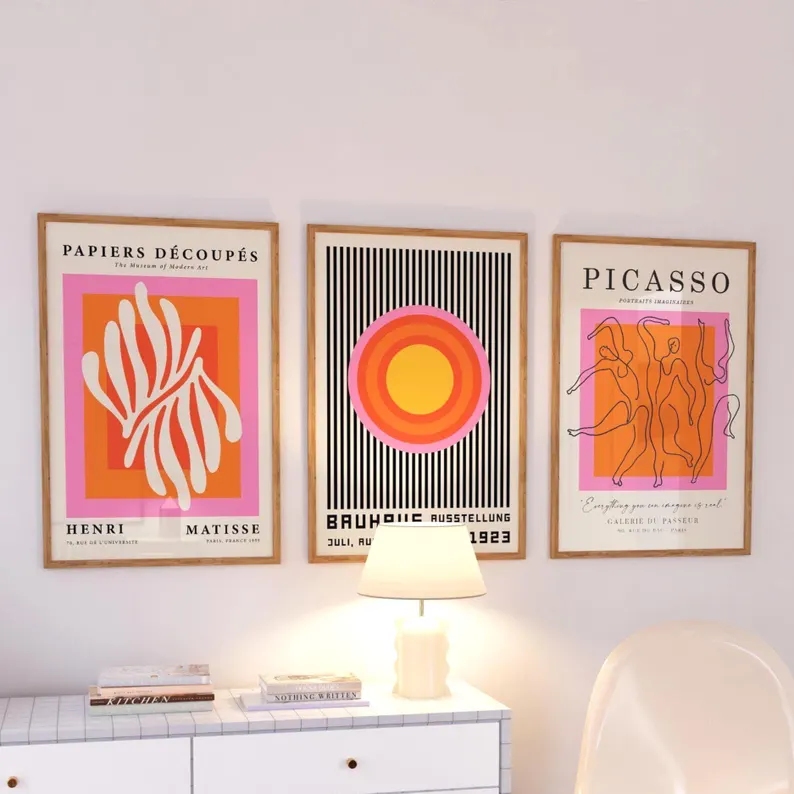 3 szt. Nowoczesne pomarańczowe – Home Decor Aesthetic recenzja i cena