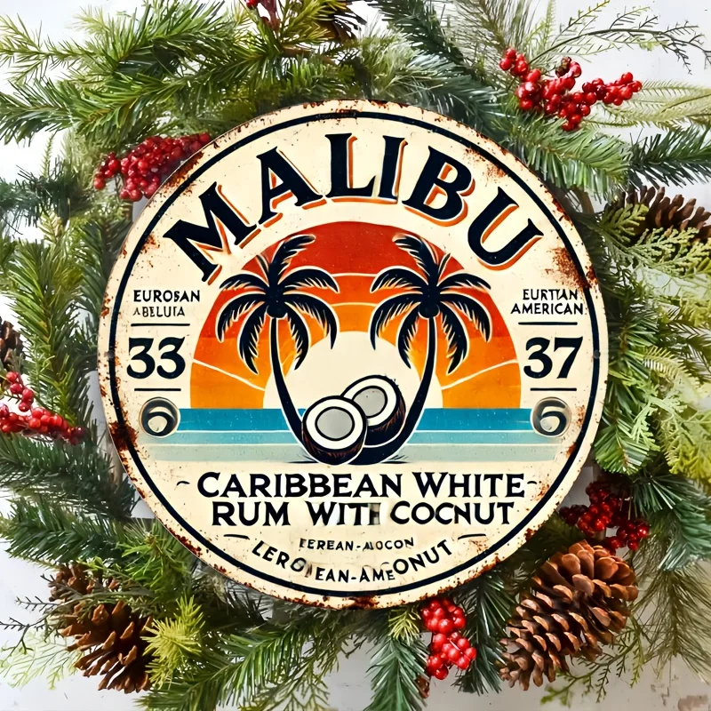 Vintage Malibu Rum Coconut Alu – Home Decor Tree recenzja i cena
