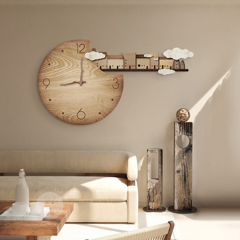 Cichy zegar ścienny w stylu Ja – Home Decor Japandi Style recenzja i cena