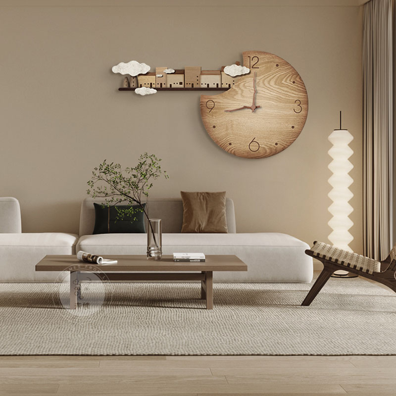 Cichy zegar ścienny w stylu Ja – Home Decor Japandi Style recenzja i cena