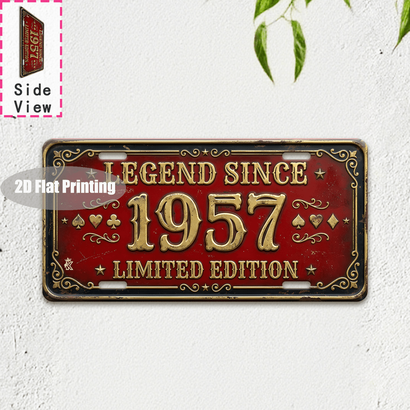 Vintage Metalowy Znak z Numere – Home Decor Location recenzja i cena