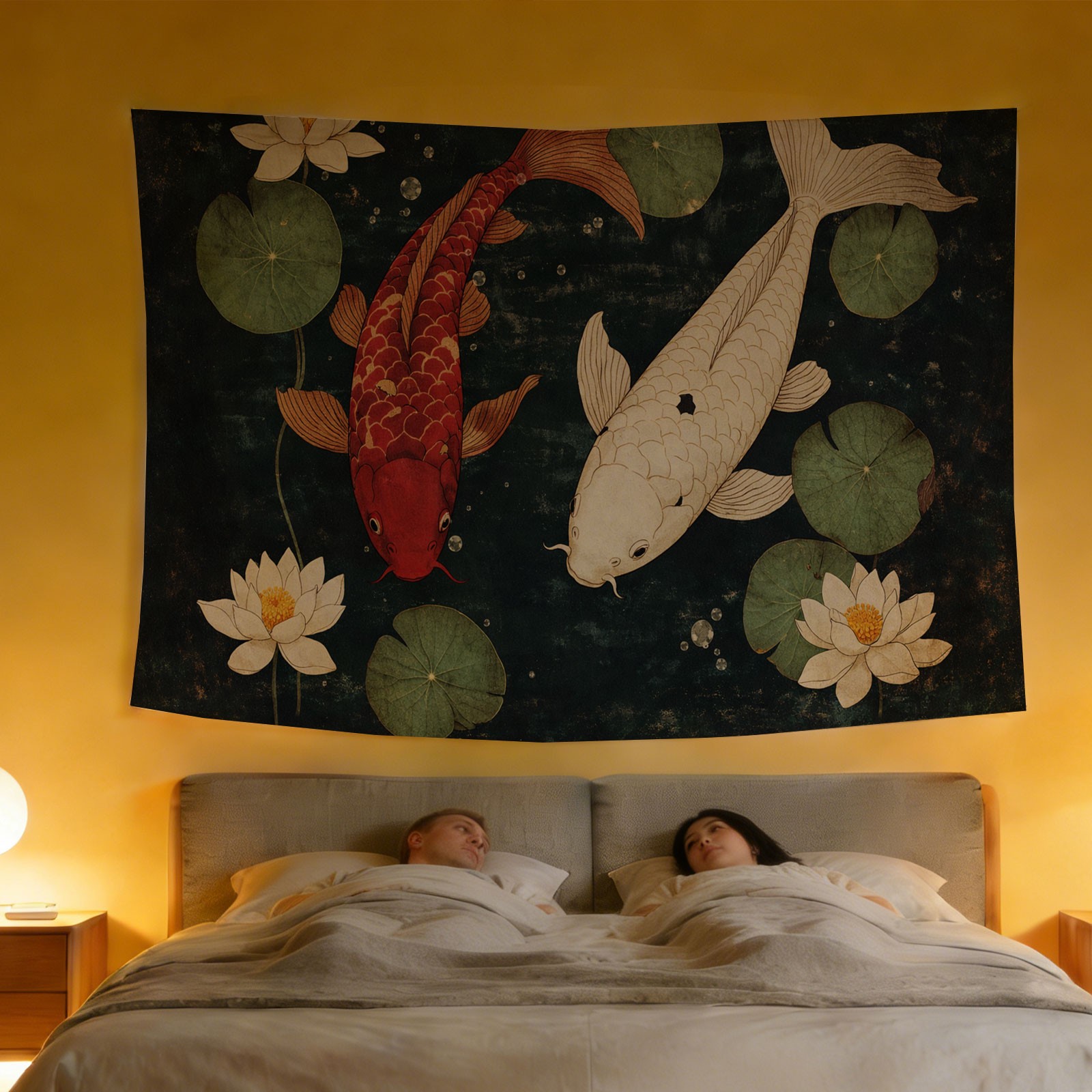 Luksusowa gobelina z rybami Ko – Home Decor Japandi Style recenzja i cena