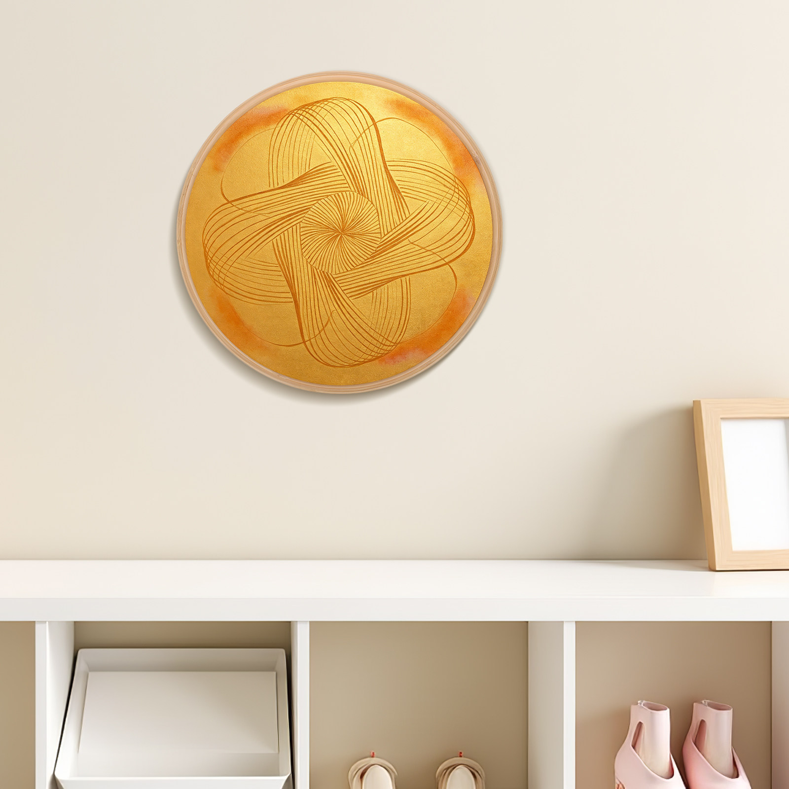 Okrągła ramka bambusowa o śred – Bamboo Photo Frame recenzja i cena